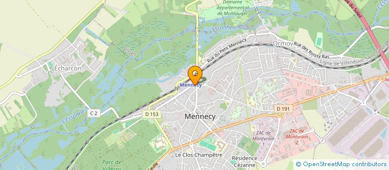 localisation de l'entreprise CLAIR LOGIS à MENNECY