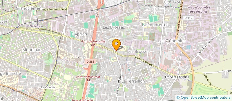 localisation de l'entreprise CLAIR OBSCUR  VILLEURBANNE