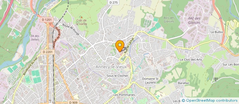 localisation de l'entreprise CLAIR OBSCUR à ANNECY