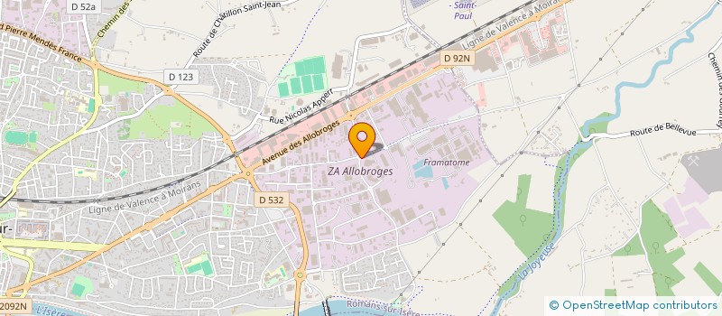 localisation de l'entreprise CLAIR OBSCUR  ROMANS-SUR-ISERE