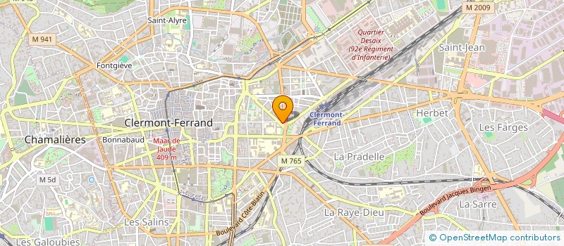 localisation de l'entreprise CLAIR OBSKUR  CLERMONT-FERRAND