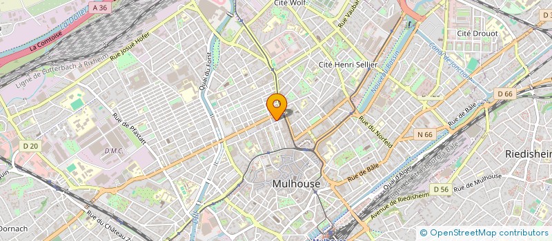 localisation de l'entreprise CLAIR-OPTIC à MULHOUSE