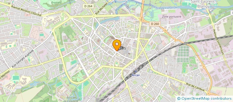 localisation de l'entreprise CLAIR' OPTIC à ARRAS