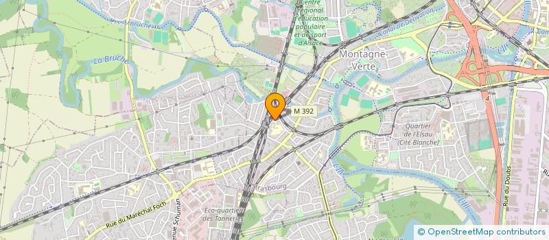 localisation de l'entreprise CLAIR OPTIQUE RESEAUX à STRASBOURG