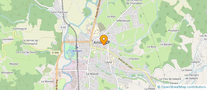 localisation de l'entreprise CLAIR PRESSING  AMBERT