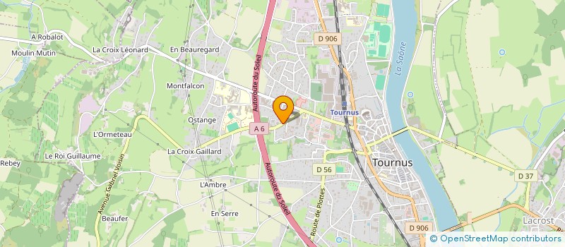 localisation de l'entreprise CLAIR RIBARD  TOURNUS