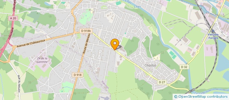 localisation de l'entreprise CLAIRANNE à VIERZON