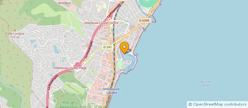 localisation de l'entreprise CLAIRAZUR à VILLENEUVE-LOUBET