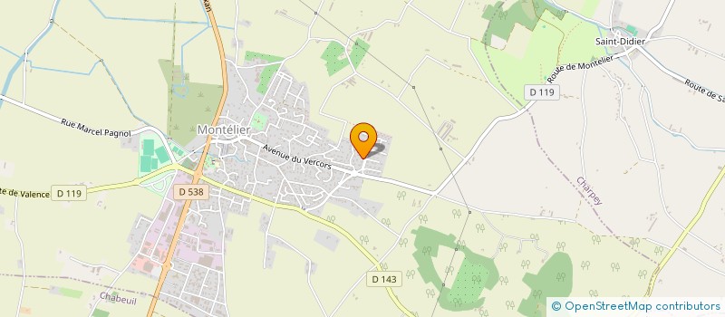 localisation de l'entreprise CLAIRBOIS à MONTELIER