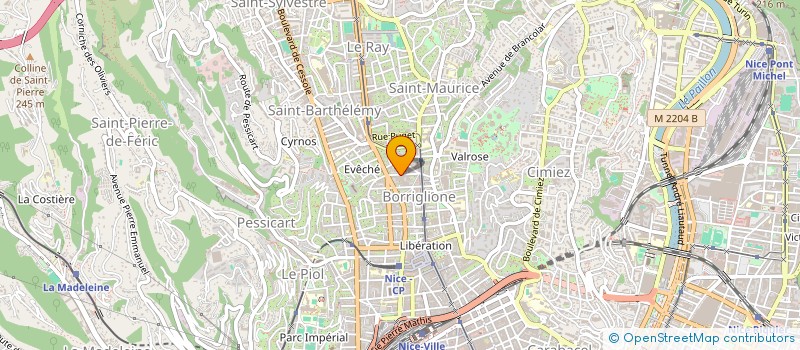 localisation de l'entreprise CLAIRCIEL  NICE