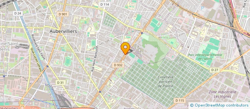localisation de l'entreprise CLAIRE à AUBERVILLIERS