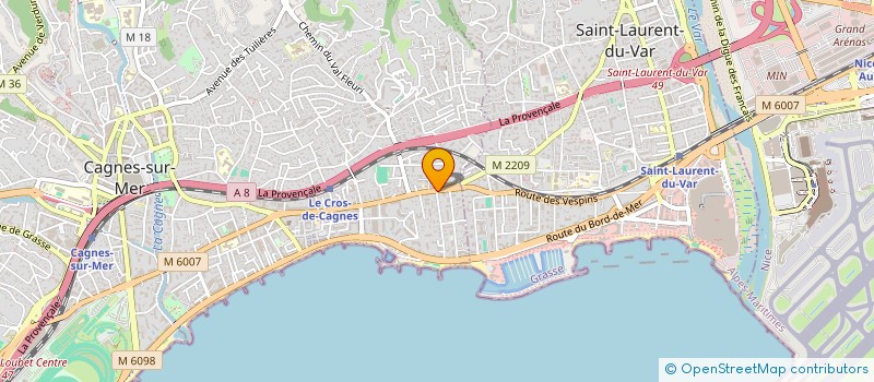 localisation de l'entreprise CLAIRE  CAGNES-SUR-MER