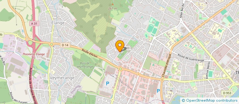 localisation de l'entreprise CLAIRE à THIONVILLE