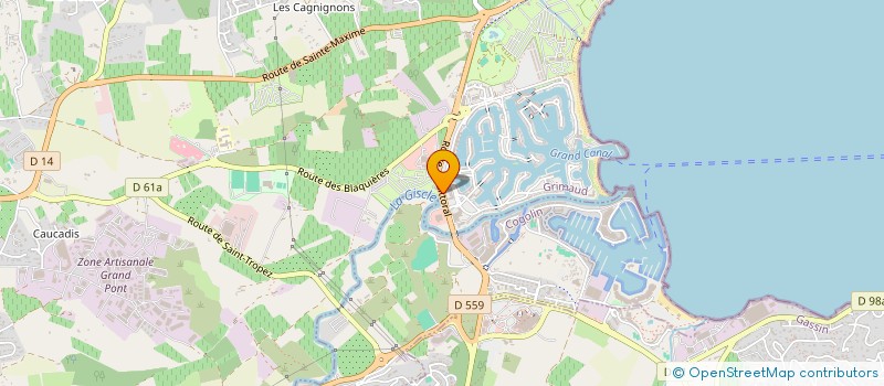 localisation de l'entreprise CLAIRE  GRIMAUD