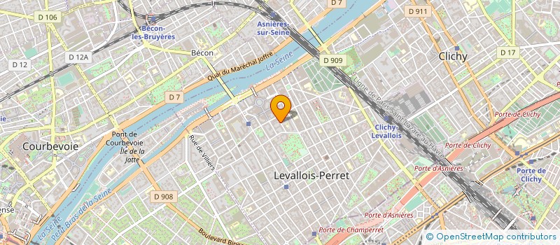 localisation de l'entreprise CLAIRE à LEVALLOIS-PERRET