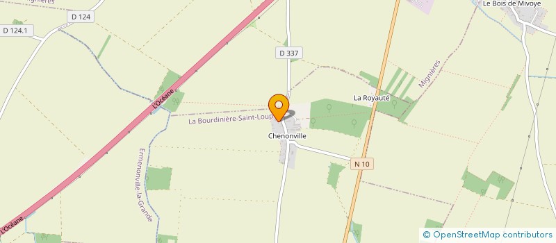 localisation de l'entreprise CLAIRE BABET VITRAUX à LA BOURDINIERE-ST-LOUP