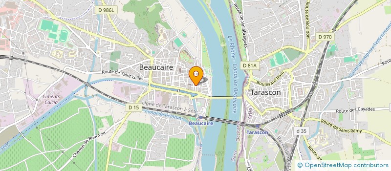 localisation de l'entreprise CLAIRE BATIMENT à BEAUCAIRE
