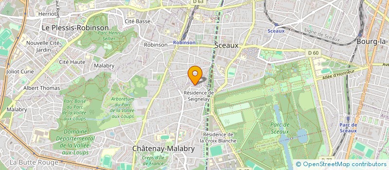 localisation de l'entreprise CLAIRE BONNIN CONSEIL à SCEAUX