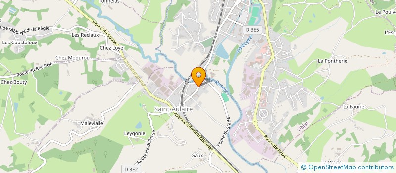 localisation de l'entreprise CLAIRE COIFFURE  SAINT-AULAIRE