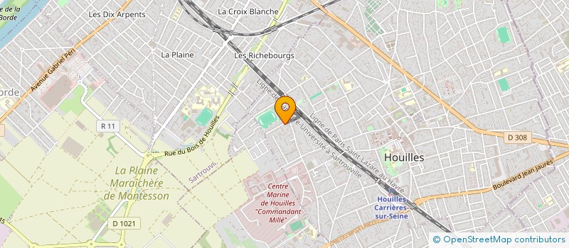 localisation de l'entreprise CLAIRE CONSEIL  HOUILLES