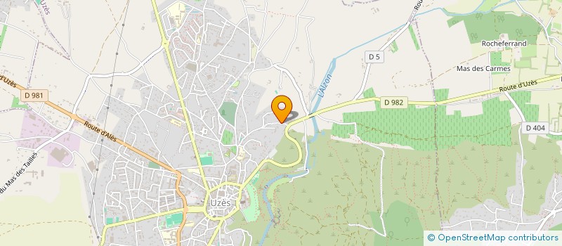 localisation de l'entreprise CLAIRE DAVID  UZES