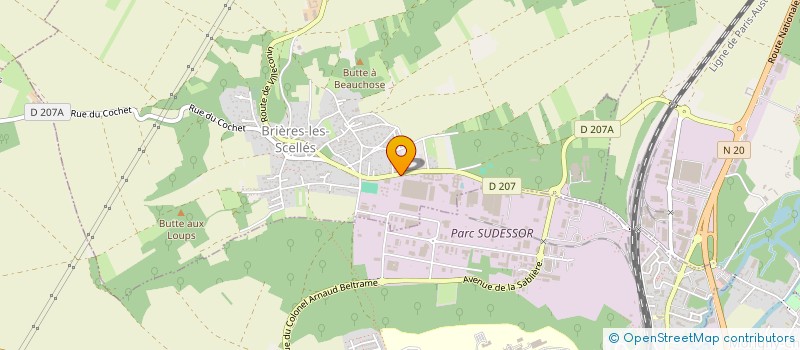 localisation de l'entreprise CLAIRE DE BRIERES  BRIERES-LES-SCELLES