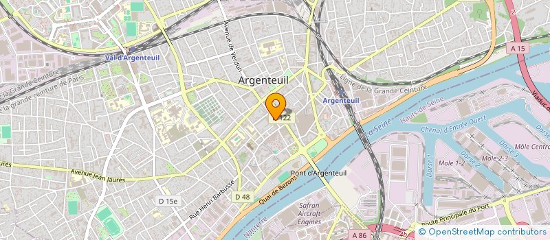 localisation de l'entreprise CLAIRE DE LUNE  ARGENTEUIL