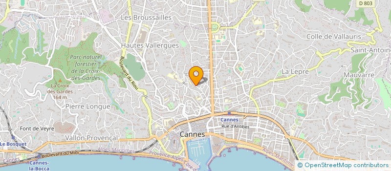 localisation de l'entreprise CLAIRE DUBOIS  CANNES