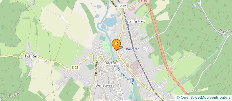 localisation de l'entreprise CLAIRE DUBOUIS  BACCARAT