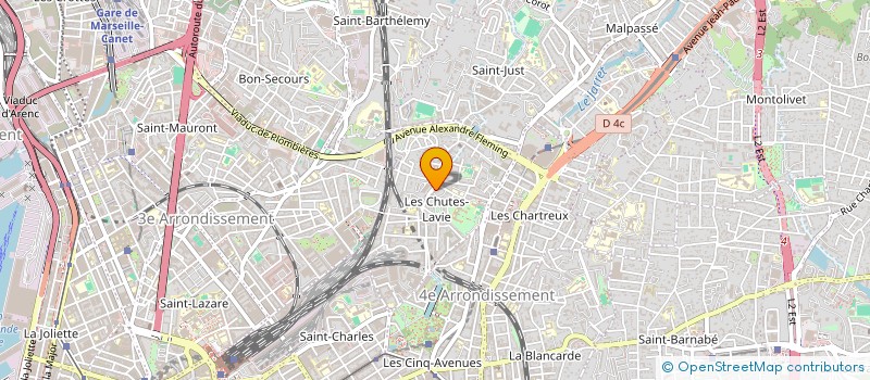 localisation de l'entreprise CLAIRE ET LAURIE à MARSEILLE