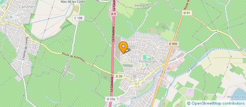 localisation de l'entreprise CLAIRE ET REMY  POLLESTRES