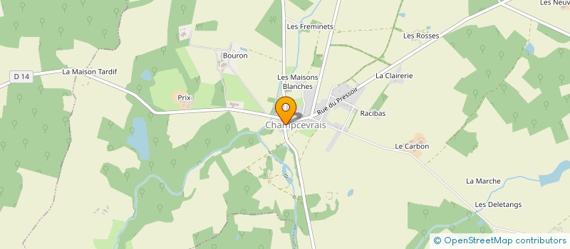 localisation de l'entreprise CLAIRE FONTAINE à CHAMPCEVRAIS