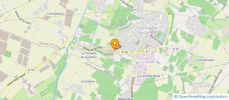 localisation de l'entreprise CLAIRE FONTAINE - CFSAS  DIVATTE-SUR-LOIRE