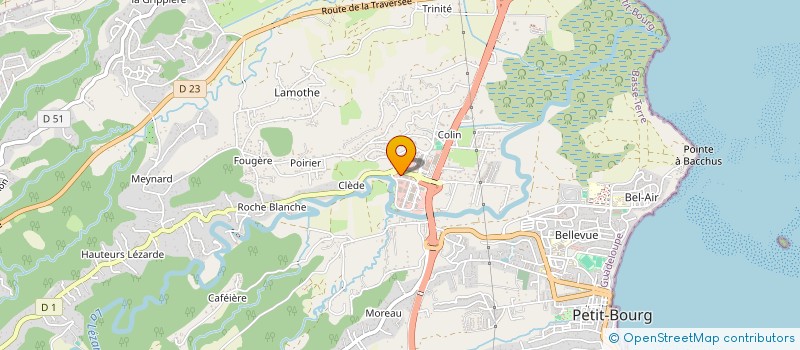 localisation de l'entreprise CLAIRE GODEAU KINESITHERAPIE à PETIT-BOURG