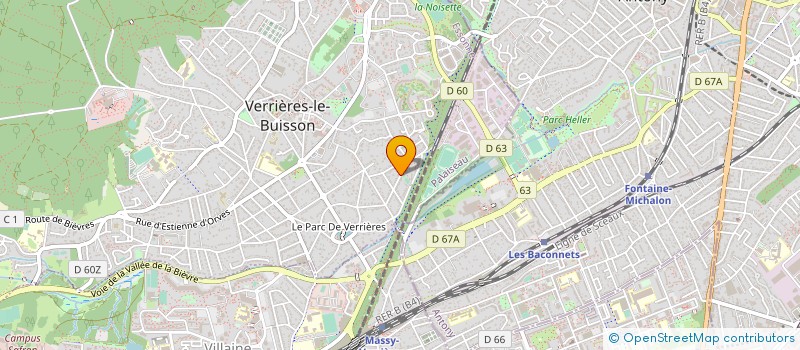 localisation de l'entreprise CLAIRE GUHA SARL à VERRIERES-LE-BUISSON