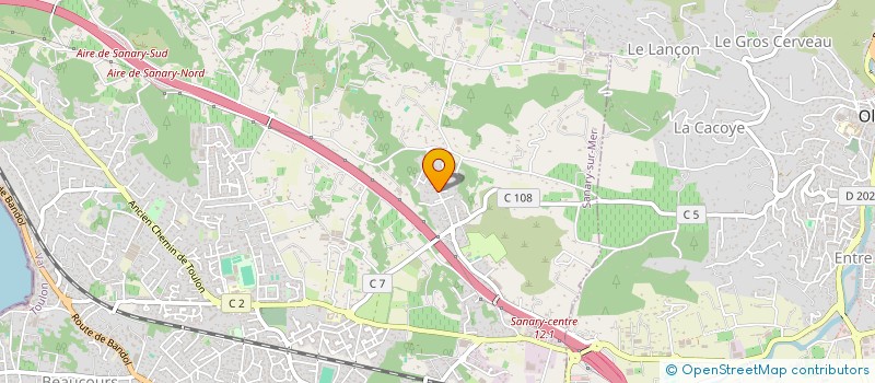 localisation de l'entreprise CLAIRE HARMONIE  SANARY-SUR-MER