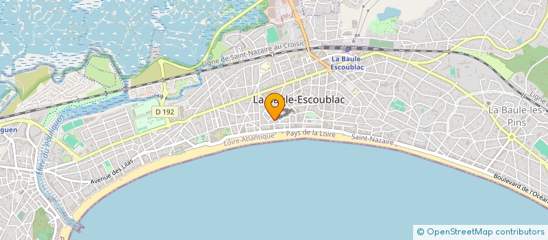 localisation de l'entreprise CLAIRE INVEST à LA BAULE-ESCOUBLAC
