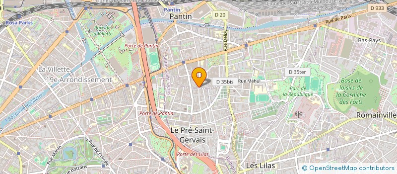 localisation de l'entreprise CLAIRE LAURENT CREATION  PANTIN