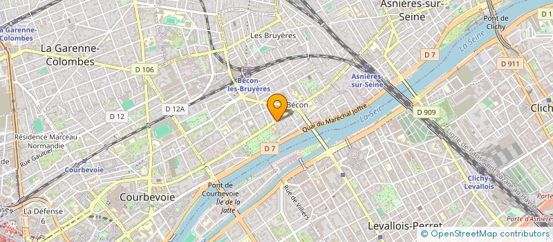 localisation de l'entreprise CLAIRE LB à COURBEVOIE