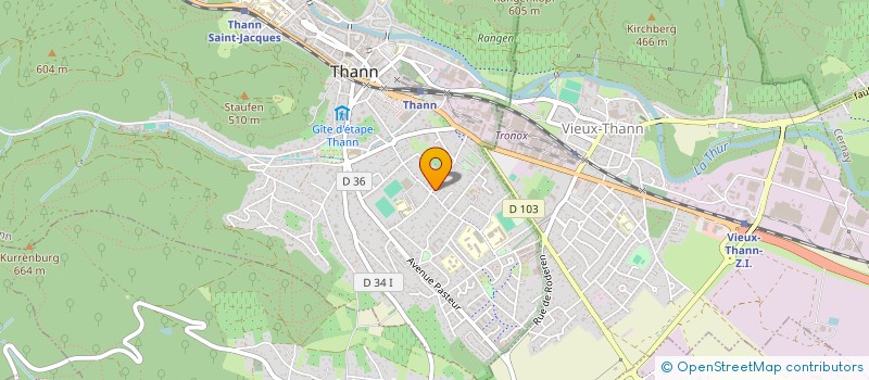 localisation de l'entreprise CLAIRE-LISE  THANN