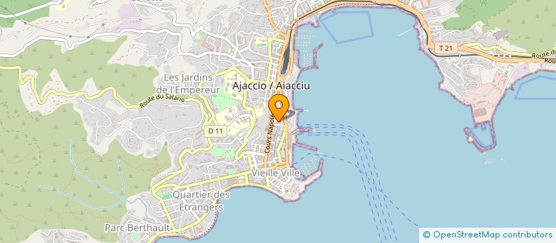 localisation de l'entreprise CLAIRE MARTIN & JEAN MICHEL MASSOULIER à AJACCIO