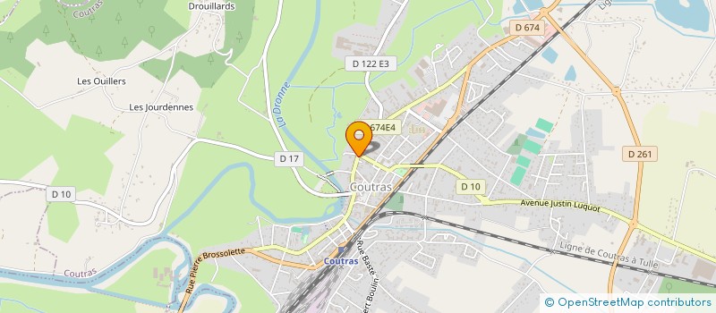 localisation de l'entreprise CLAIRE PUJOL  COUTRAS