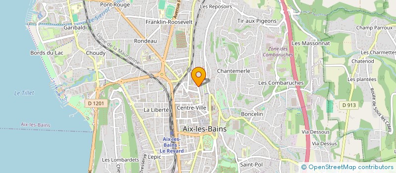 localisation de l'entreprise CLAIRE-RIANT à AIX-LES-BAINS