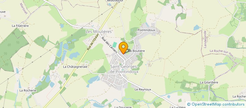 localisation de l'entreprise CLAIRE RIVALIN PEINTURE  SAINT-GEORGES-DE-POINTINDOUX