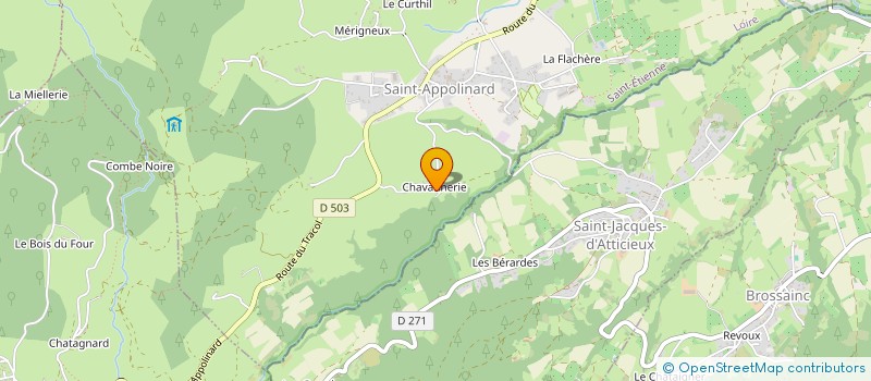 localisation de l'entreprise CLAIRE SERVICES PILAT  SAINT-APPOLINARD