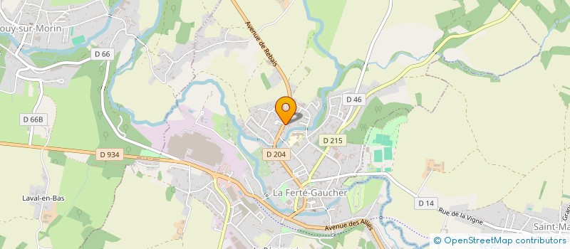 localisation de l'entreprise CLAIRE TAXI  LA FERTE-GAUCHER