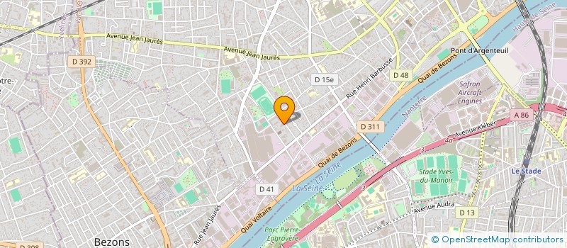 localisation de l'entreprise CLAIRE VITRE  ARGENTEUIL