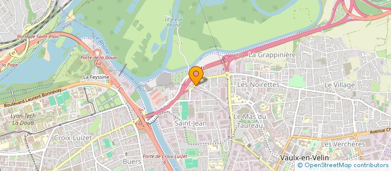 localisation de l'entreprise CLAIRE-VOIE MENUISERIE  VAULX-EN-VELIN