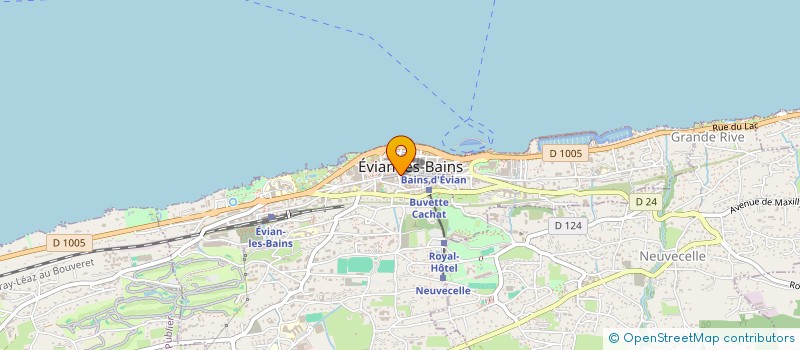 localisation de l'entreprise CLAIRE VOYANCE à EVIAN-LES-BAINS