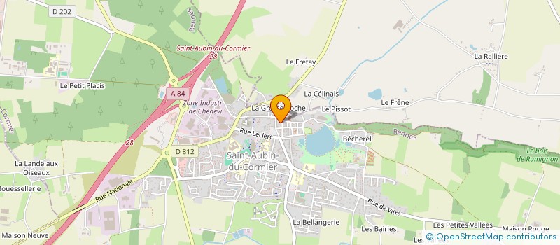 localisation de l'entreprise CLAIRE & YOANN  SAINT-AUBIN-DU-CORMIER